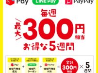 3サービス「PayPay(ペイペイ)」「メルペイ」「LINE Pay(ラインペイ)」